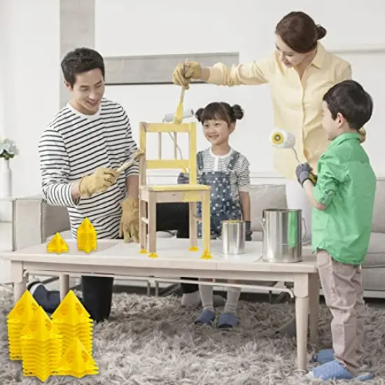 32 Pcs Pyramid Stands Painter's Painting Stands,Mini Cone Paint Stands for Canvas and Door Risers Support,Cabinet Paint Pouring {3}