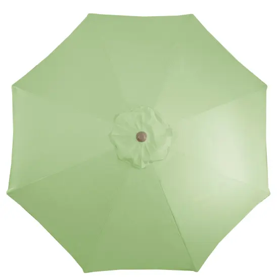 Northlight Outdoor Patio Market Umbrella with Hand Crank and Tilt - 9' - Sage Green {5}