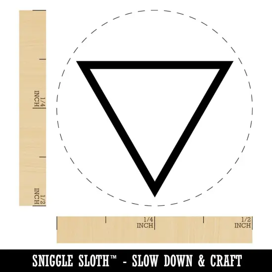 Triangle Witch Symbol Water Wicca Element Self-Inking Rubber Stamp Ink Stamper for Stamping Crafting Planners Blue {1}