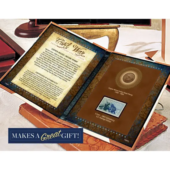 Civil War Penny & Stamp Collection {4}