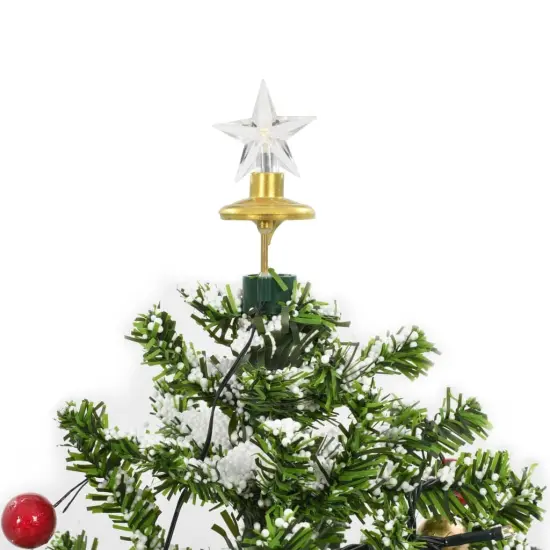 Snowing Christmas Tree with Umbrella Base 2 ft {8}