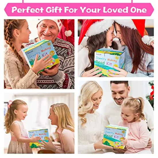 1100 Jewelry Making Kit Includes Scissor, String, Instruction and Accessories for Bracelet Making, Toys for Girls by Inscraft {4}