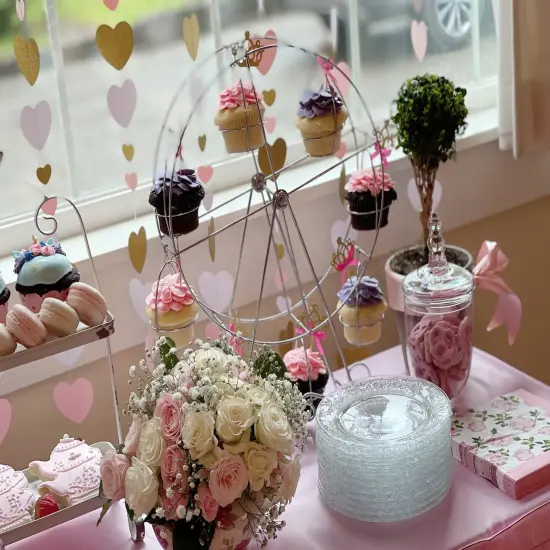 Ferris Wheel Cupcake Stand Dessert Serving Tray Cupcakes Holder Rack Cupcake Display Wedding Party Furnishing Accessories {2}