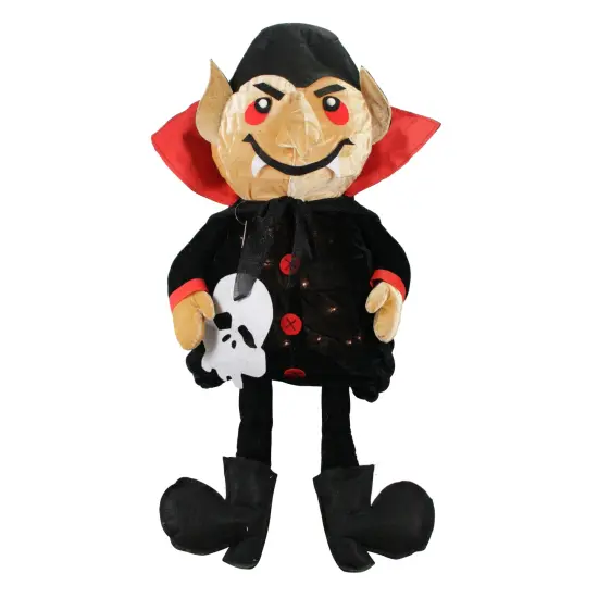 Northlight Lighted Count Dracula Vampire Halloween Plush Figure - 35" - Black and Red {1}