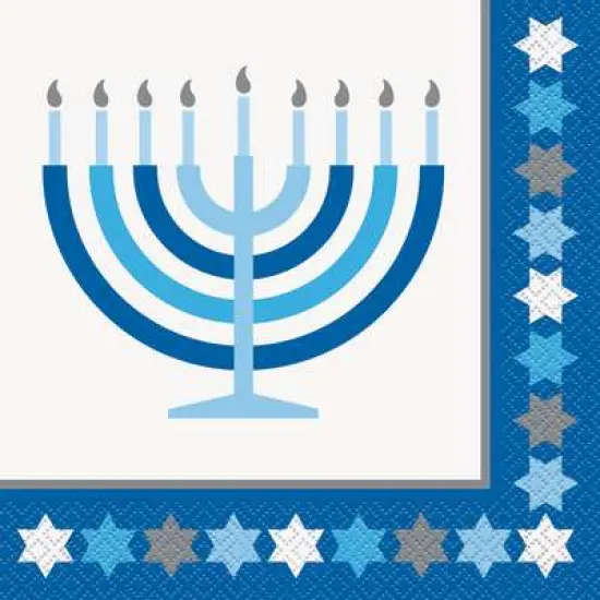 Starry Hanukkah Luncheon Napkins, 16ct {1}