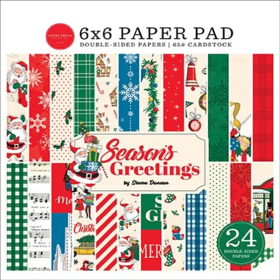Carta Bella Season's Greetings 6X6 Paper Pad {1}