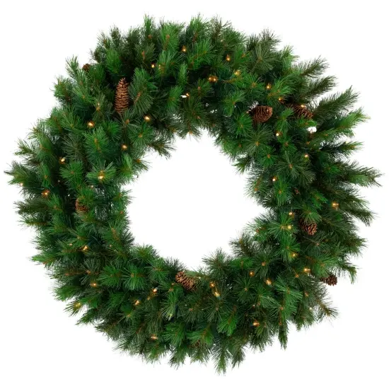 Northlight Pre-lit Royal Oregon Pine Artificial Christmas Wreath - 36" - Clear Lights Green {1}