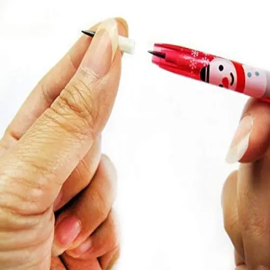 Tiny Mills 24 Pcs Christmas Multi Point Stackable Push Pencil Assortment with Eraser for Christmas Party Favor Prize Stocking Stuffers Classroom Rewards {4}