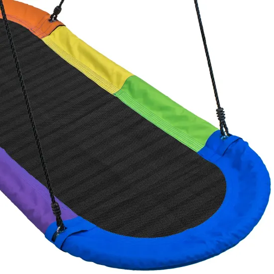 Sorbus Saucer Surf Swing With Flags {5}