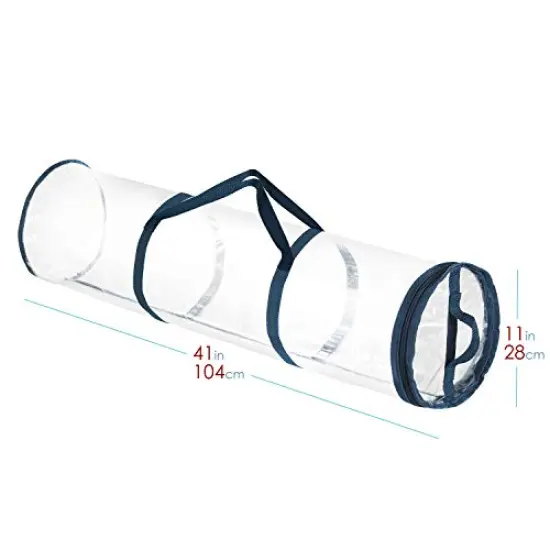 Wrapping Paper Storage Container - Christmas Storage Bag with Interior Pockets - Gift Wrapping Organizer Storage Fits Up to 36 Rolls of 40" - Tear Proof Wrapping Paper Organizer {3}