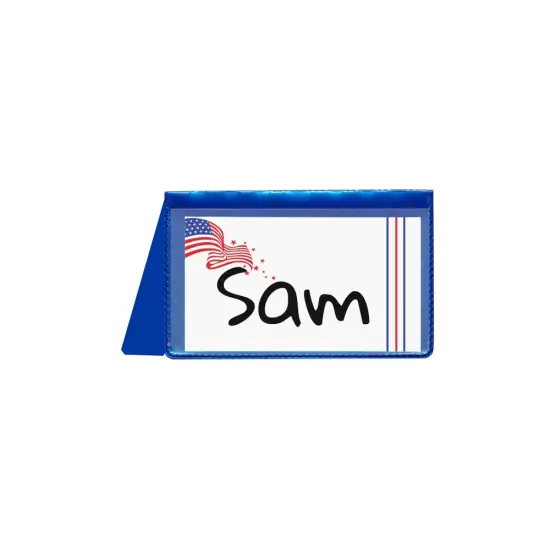 StoreSMART - Placecard Nametag Holders - Patriotic Pack - 20 Pack - Red and Blue {3}