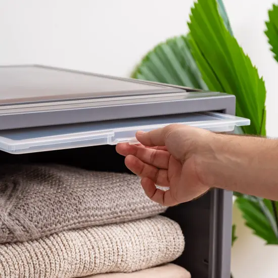 IRIS USA Stackable Plastic Storage Chest {3}