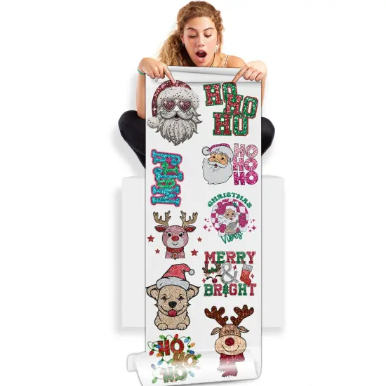 Festive Sparkle: Christmas Faux Sequin DTF Gang Sheets - 22x60 {1}