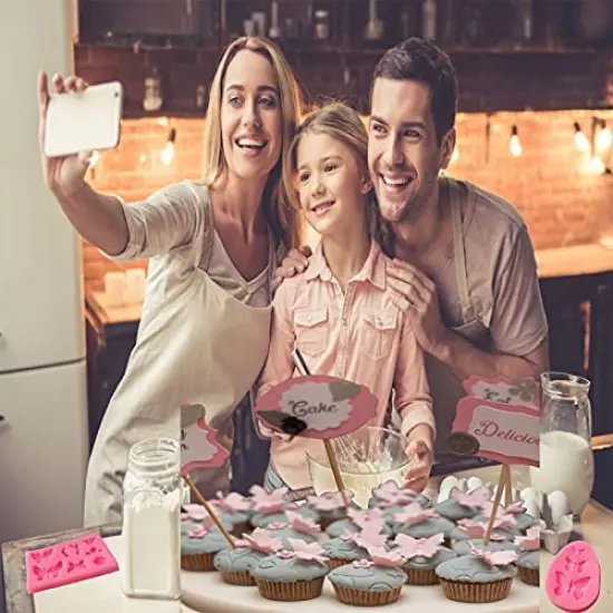 7 Pack for Rose, Chocolate, Cake, Butterfly, Mini Bow, Cupcake, Jelly, Mini Muffins and Candy Making {3}