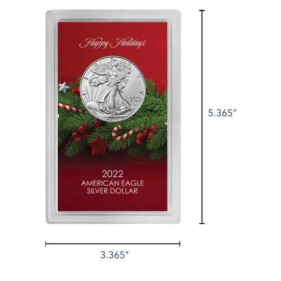 Happy Holidays American Eagle Silver Dollar Coin {5}