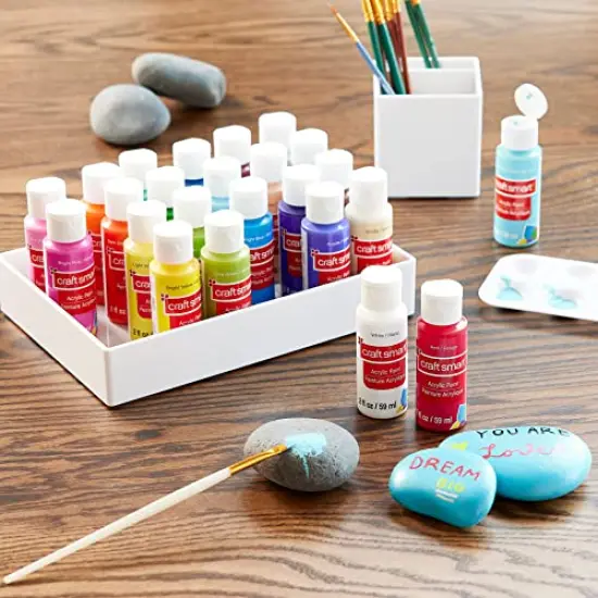 Craft Smart Acrylic Paint 24 Piece Set {6}