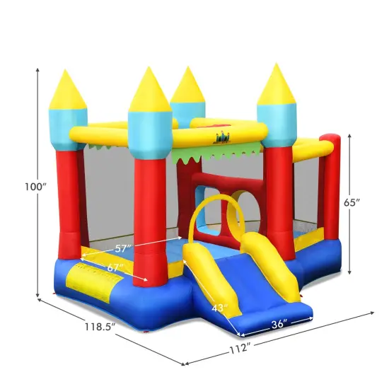 Inflatable Bounce Slide Jumping Castle Without Blower {4}