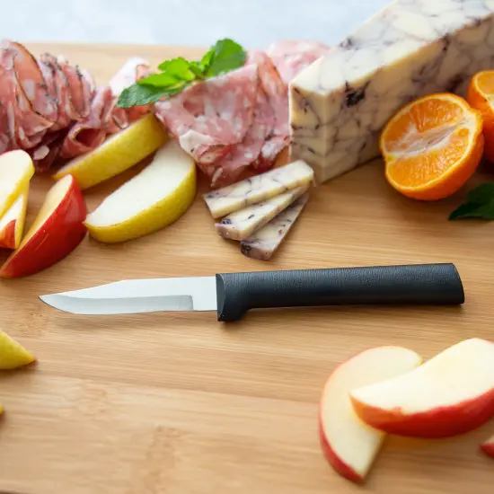 Rada Peeling Paring Knife, Stainless Steel, Hand-Sharpened, 2.5 inch Blade Knives for Easy Control, Durable Resin Handle {6}