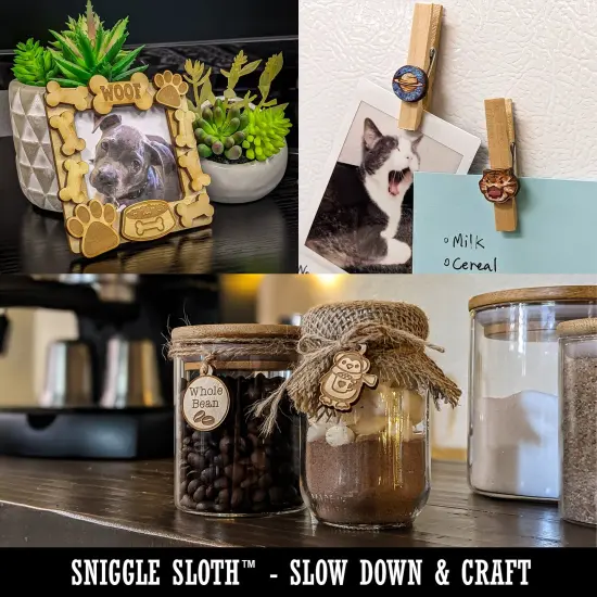 Hello Summer Mini Wood Shape Charms Jewelry DIY Craft {5}