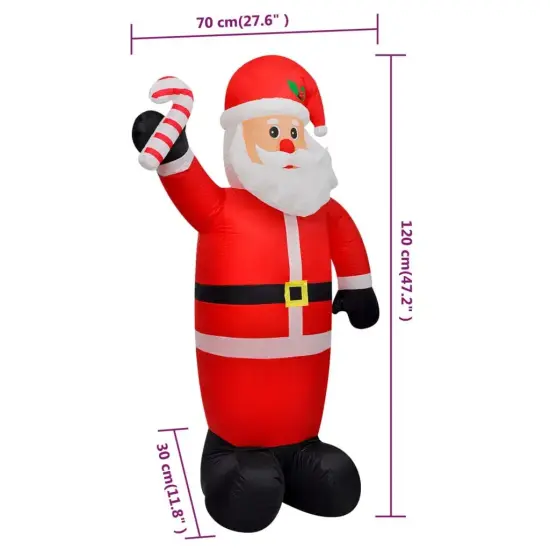 4ft Christmas Inflatable Santa Claus with LED Lights {3}