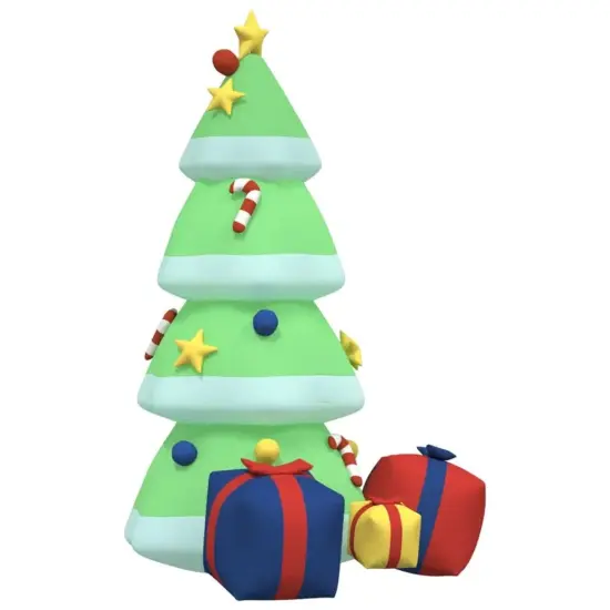 94.5" Inflatable Christmas Tree with LED Lights {1}