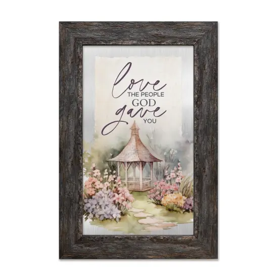 Love The People Metalscape Framed Wall Art - 8 inches x 12 inches {1}