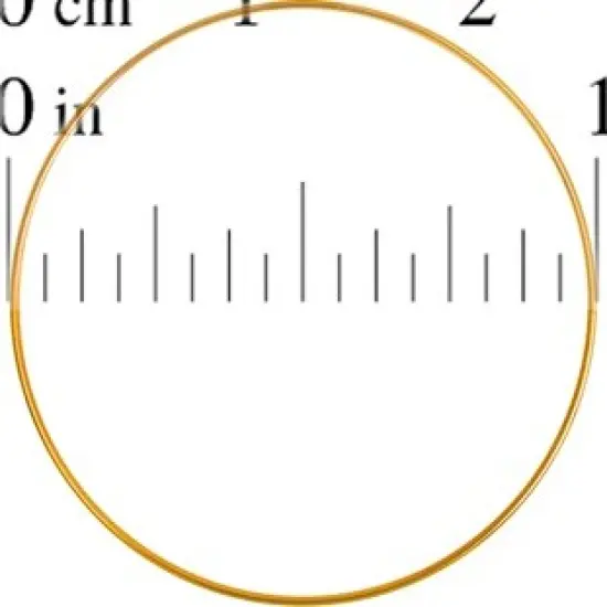 John Bead 1" Brass Metal Rings, 100pcs {3}