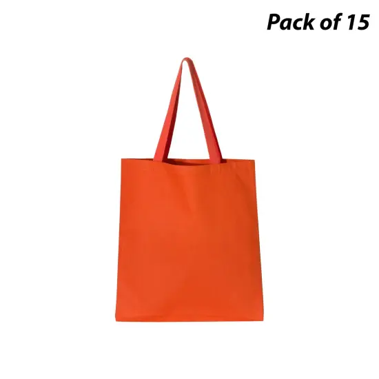 Q-Tees&reg; Promotional Tote Orange {1}