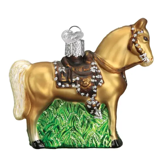 Western Horse Mouth Glass Ornament Decoration {2}