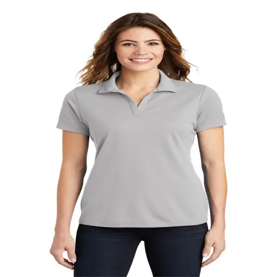 Sport-Tek&reg; Women's Posi Charge Racer Collared Short Sleeve Mesh Polo {1}