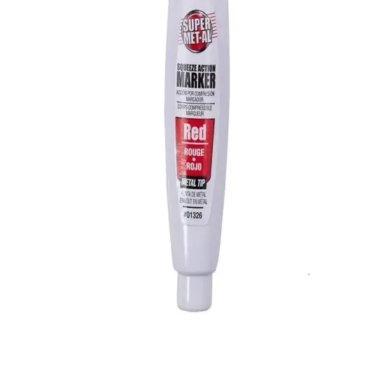 Squeeze Action Metal Tip Red Paint Marker {3}