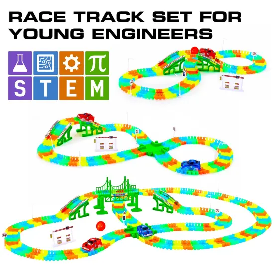 USA Toyz Glow Race Tracks Small for Boys or Girls - 360pk(CF1303) {3}