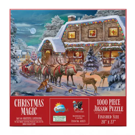 Sunsout Christmas Magic 1000 pc Jigsaw Puzzle 61823 {4}