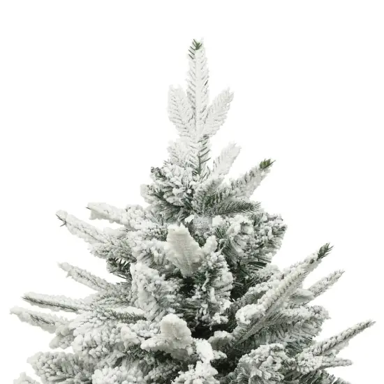Artificial Christmas Tree with Flocked Snow Green {3}