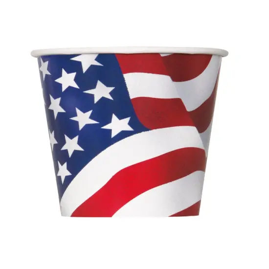 USA Flag 9oz Paper Cups, 8ct {2}