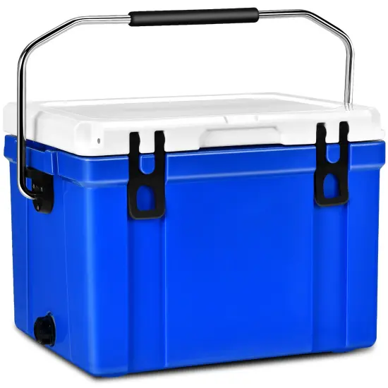 Portable Fishing Cooler with Drainage Hole for Outdoor Use {1}