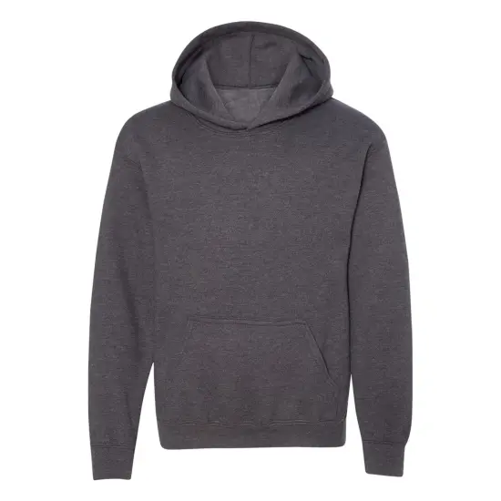 Gildan® Heavy Blend Youth Hooded Long Sleeve Sweatshirt Dark heather {2}
