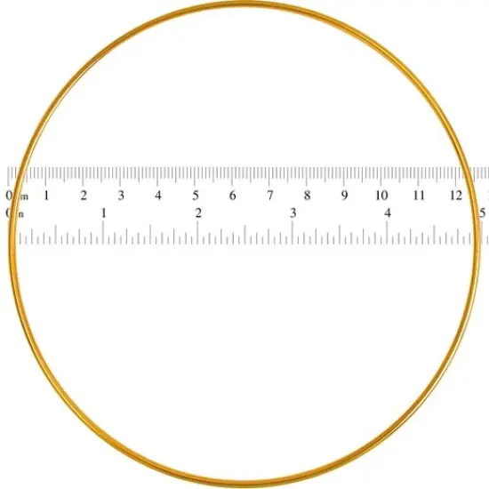 John Bead 5" Brass Metal Rings, 100pcs {3}