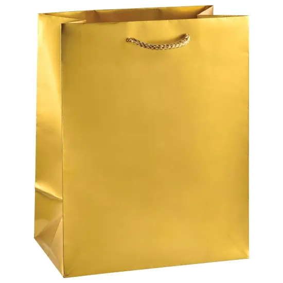 Matte Gold Gift Bag, 1ct {1}