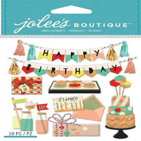 Jolee's Boutique Mod Happy Birthday Dimensional Stickers {1}