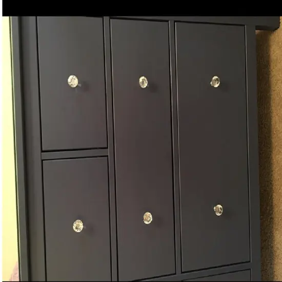 KItcheniva 10-Pcs Crystal Glass Cabinet Knob Purple {3}