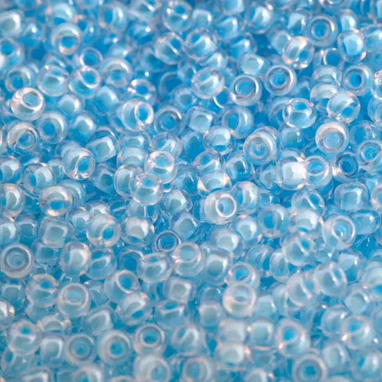 Miyuki Seed Beads 11/0 Crystal-lined Light Blue Luminous Neon {1}