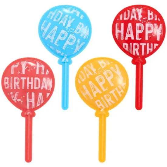 Happy Birthday Balloon DecoPics Cupcake Decoration, 12ct {1}