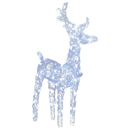 4 pcs Christmas ReindeersBlue 160 LEDs Acrylic Cold white {6}