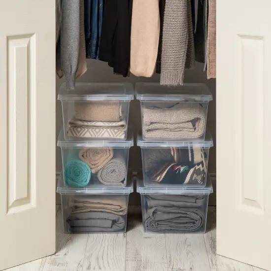 IRIS USA 17 Quart Clear Storage Box, Clear {3}