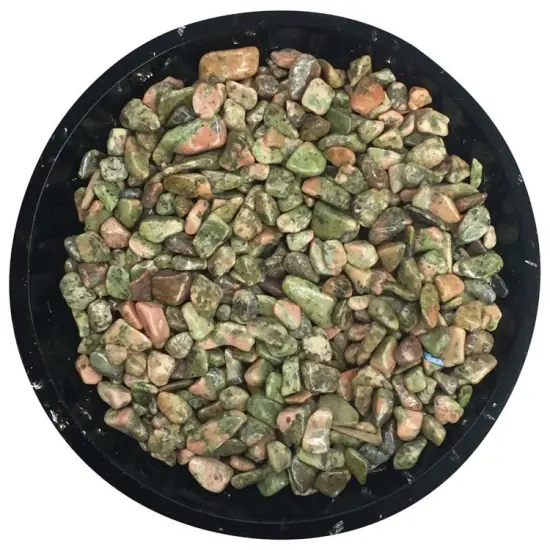 Unakite Tiny Crystal Chips &ndash; Size 0 {1}