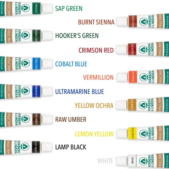 Canvas and Acrylic Paint Sets for Adults, Teens, Kids - Includes 12 Vivid Colors, 3 Painting Canvas Panels & 6 Assorted Brushes {3}