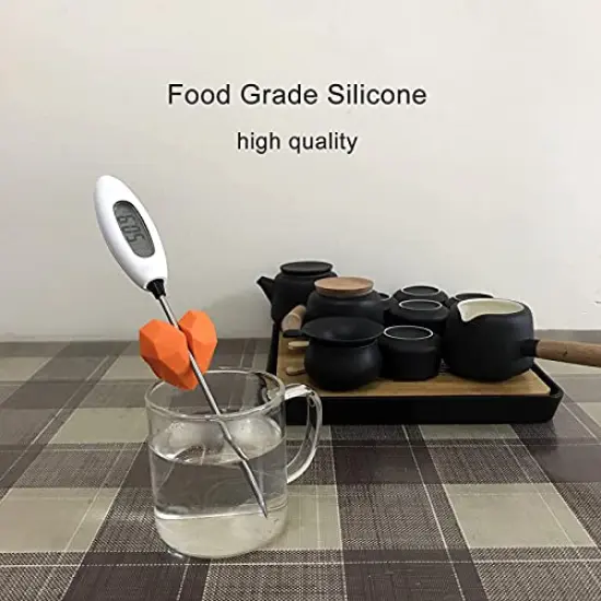 Silicone Non-Scratch Pot Clip, Candy Thermometer Pot Clip for Candy Making, Hand-Free Holder to Measure Temperature of Candy, Oil, Milk, Chocolate, Candle, Deep Fryer and Cooking Melting Pot {3}