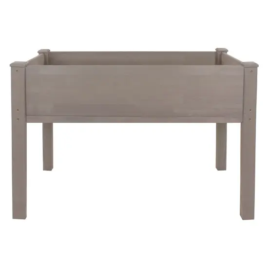 Northlight 4ft Brown Wood Raised Garden Bed Planter Box with Liner {4}