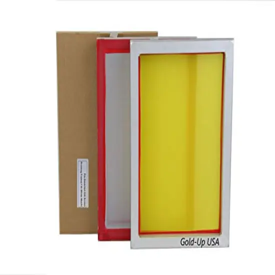 Aluminum Screen Printing Screens, Size 10 x 14 Inch Pre-Stretched Silk Screen Frame (200 Yellow Mesh) {2}